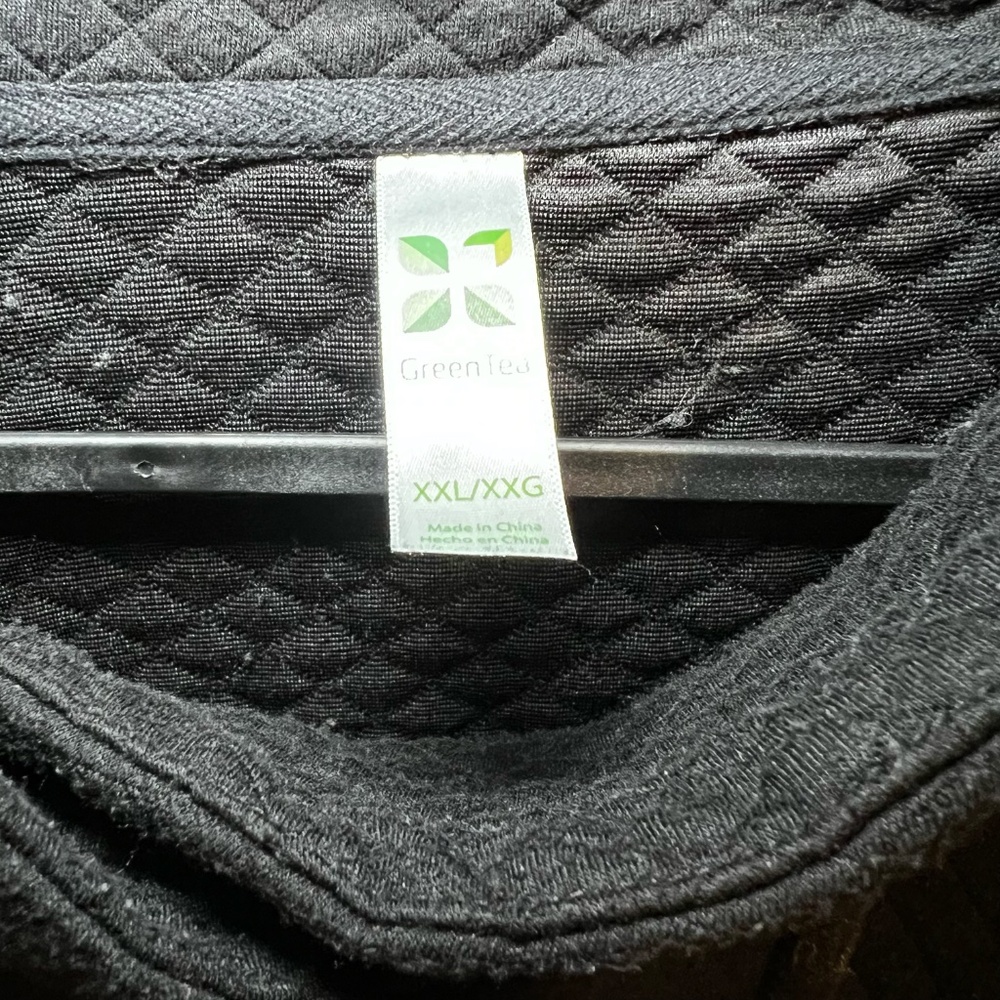Black Knit Sweater from Costco – Textured Ribbed Diamond Pattern - Picture 5 of 5